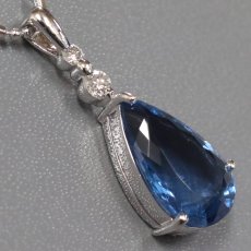 画像3: Pt850/900カラーチェンジフルオライトダイヤモンドペンダント 5.66 D0.16 7.8g 44cm ソーティング (3)