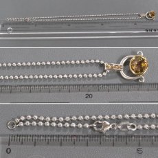 画像9: カラチ K18YG/WGトルマリンダイヤモンドペンダント T2.48 D0.06 10.3g 42cm (9)