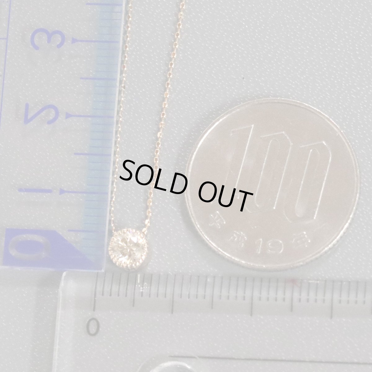 画像10: K18ダイヤモンドネックレス D0.31 1.5g 40cm (10)