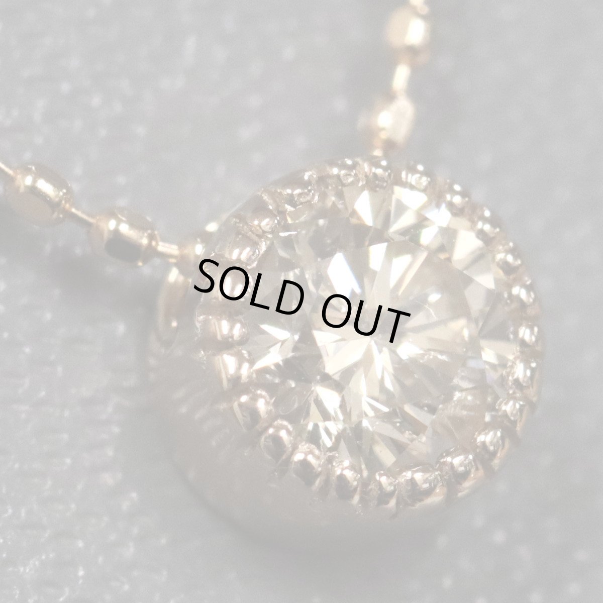 画像2: K18ダイヤモンドネックレス D0.31 1.5g 40cm (2)