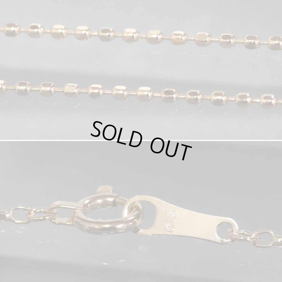 画像8: K18ダイヤモンドネックレス D0.31 1.5g 40cm (8)