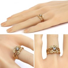 画像10: K18/Pt900ダイヤモンドリング D0.23 4.4g #11.5 (10)