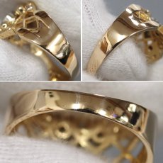 画像6: K18/Pt900ダイヤモンドリング D0.23 4.4g #11.5 (6)