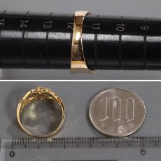 画像8: K18/Pt900ダイヤモンドリング D0.23 4.4g #11.5 (8)