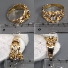 画像9: K18/Pt900ダイヤモンドリング D0.23 4.4g #11.5 (9)