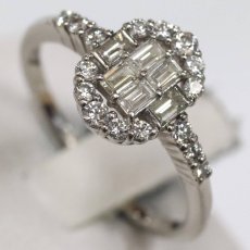 画像4: Pt900ダイヤモンドリング D0.50 3.6g #13 (4)