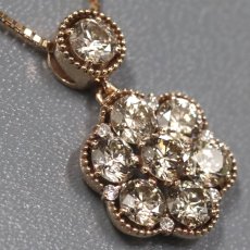 画像2: K18PGダイヤモンドペンダント D2.00 4.4g AJ付44cm (2)