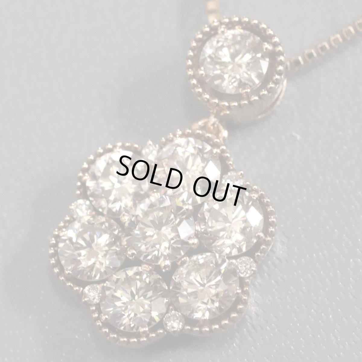 画像3: K18PGダイヤモンドペンダント D2.00 4.4g AJ付44cm (3)