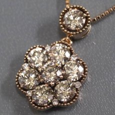 画像3: K18PGダイヤモンドペンダント D2.00 4.4g AJ付44cm (3)