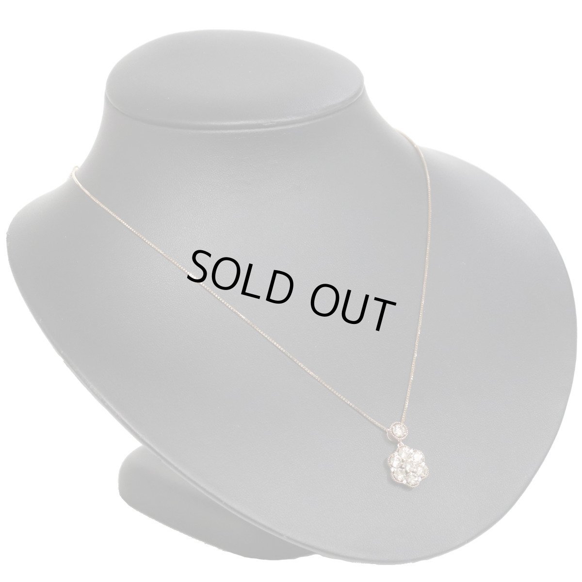 画像6: K18PGダイヤモンドペンダント D2.00 4.4g AJ付44cm (6)