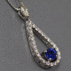 画像2: Pt900/850アウイナイトダイヤモンドペンダント A0.18 D0.20 3.6g ソーティング (2)