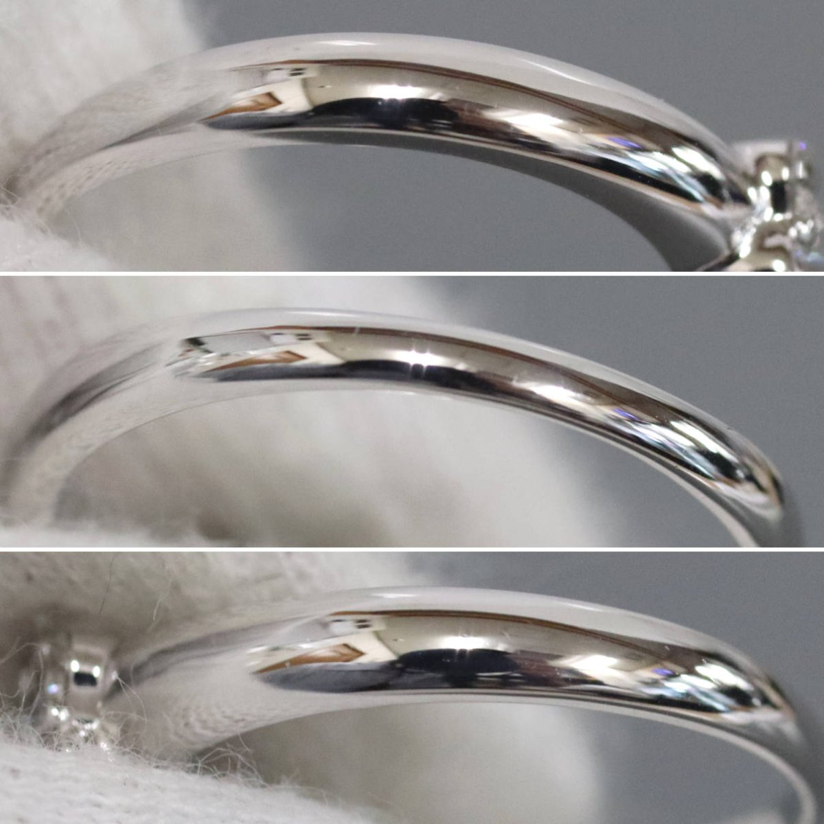 画像6: ポンテヴェキオ K18WGダイヤモンドリング フラワーモチーフ D0.25 4.1g #14.5 (6)