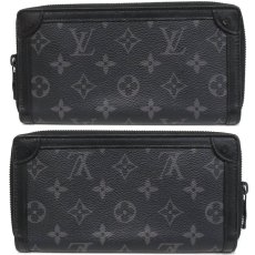 画像1: トランク・ジッピーウォレット(M80558)モノグラム・エクリプス (1)