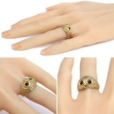 画像10: K18リング フクロウモチーフ 4.6g #11.5 (10)