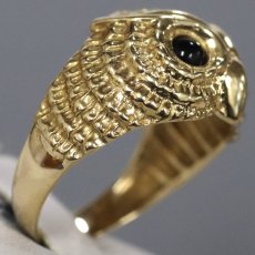 画像3: K18リング フクロウモチーフ 4.6g #11.5 (3)