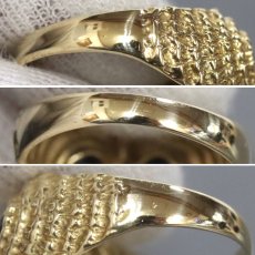 画像6: K18リング フクロウモチーフ 4.6g #11.5 (6)