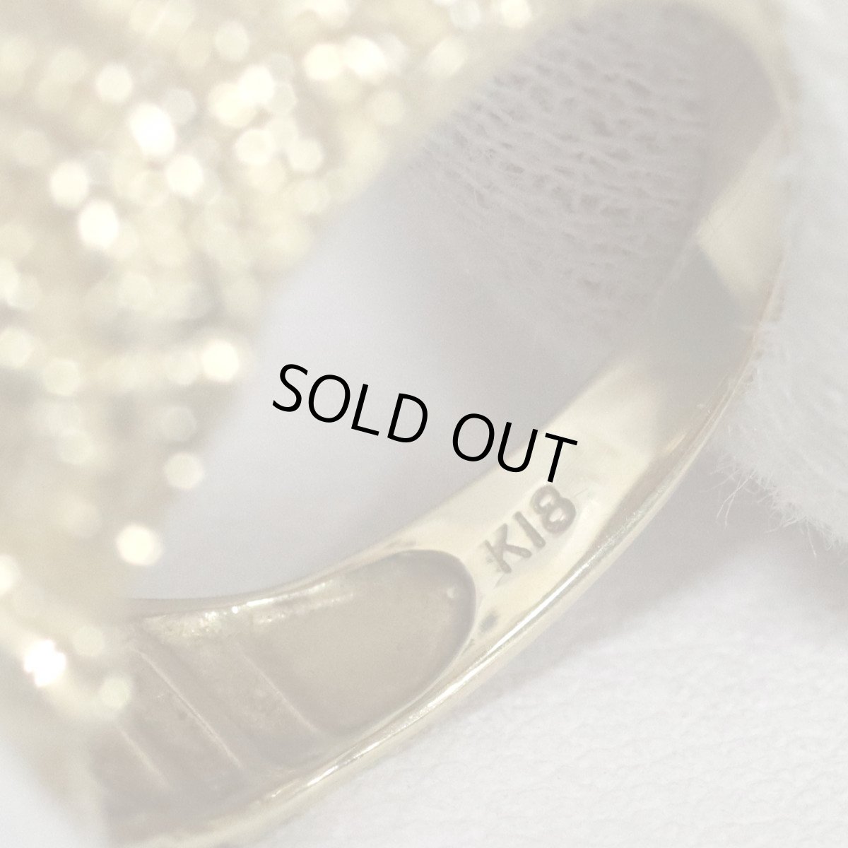 画像7: K18リング フクロウモチーフ 4.6g #11.5 (7)