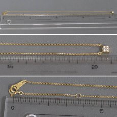 画像9: K18ダイヤモンドネックレス D0.28 2.1g 40cm (9)