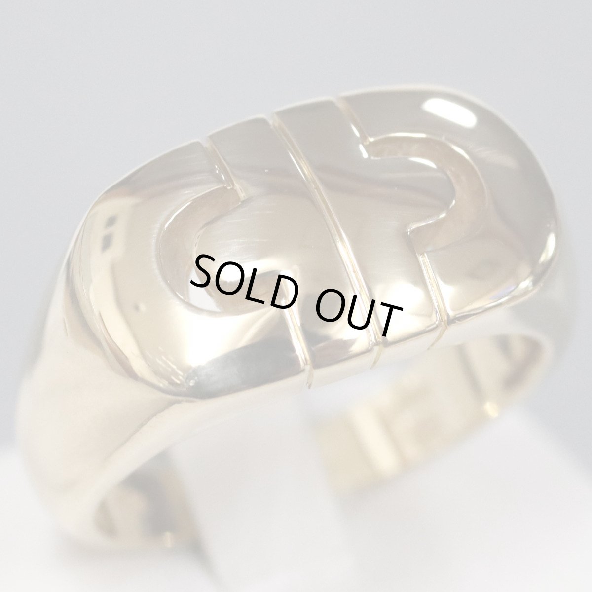 画像1: 750YGパレンテシ リング 10.1g #17.5 (1)