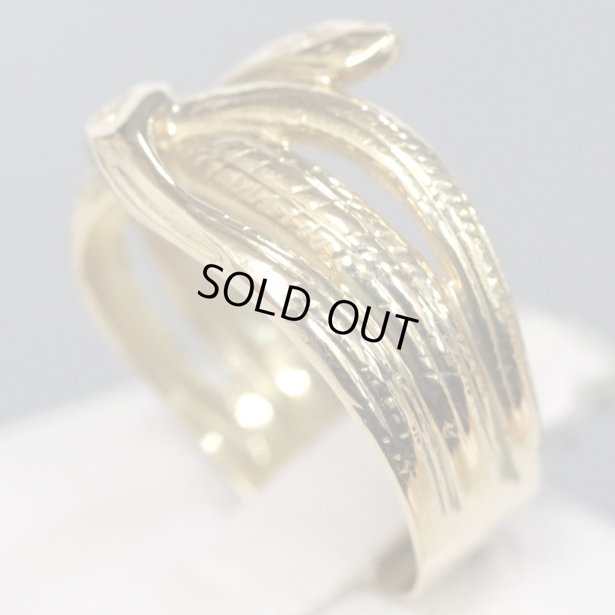 画像2: K18リング 蛇モチーフ 4.0g #12 (2)