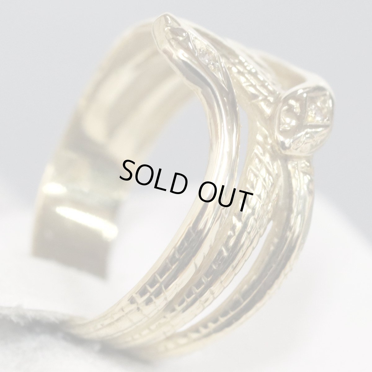 画像3: K18リング 蛇モチーフ 4.0g #12 (3)