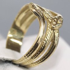 画像3: K18リング 蛇モチーフ 4.0g #12 (3)