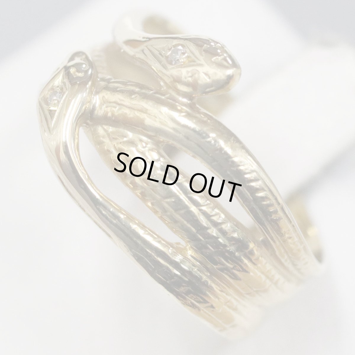 画像4: K18リング 蛇モチーフ 4.0g #12 (4)