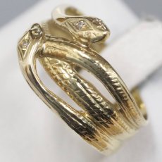 画像4: K18リング 蛇モチーフ 4.0g #12 (4)