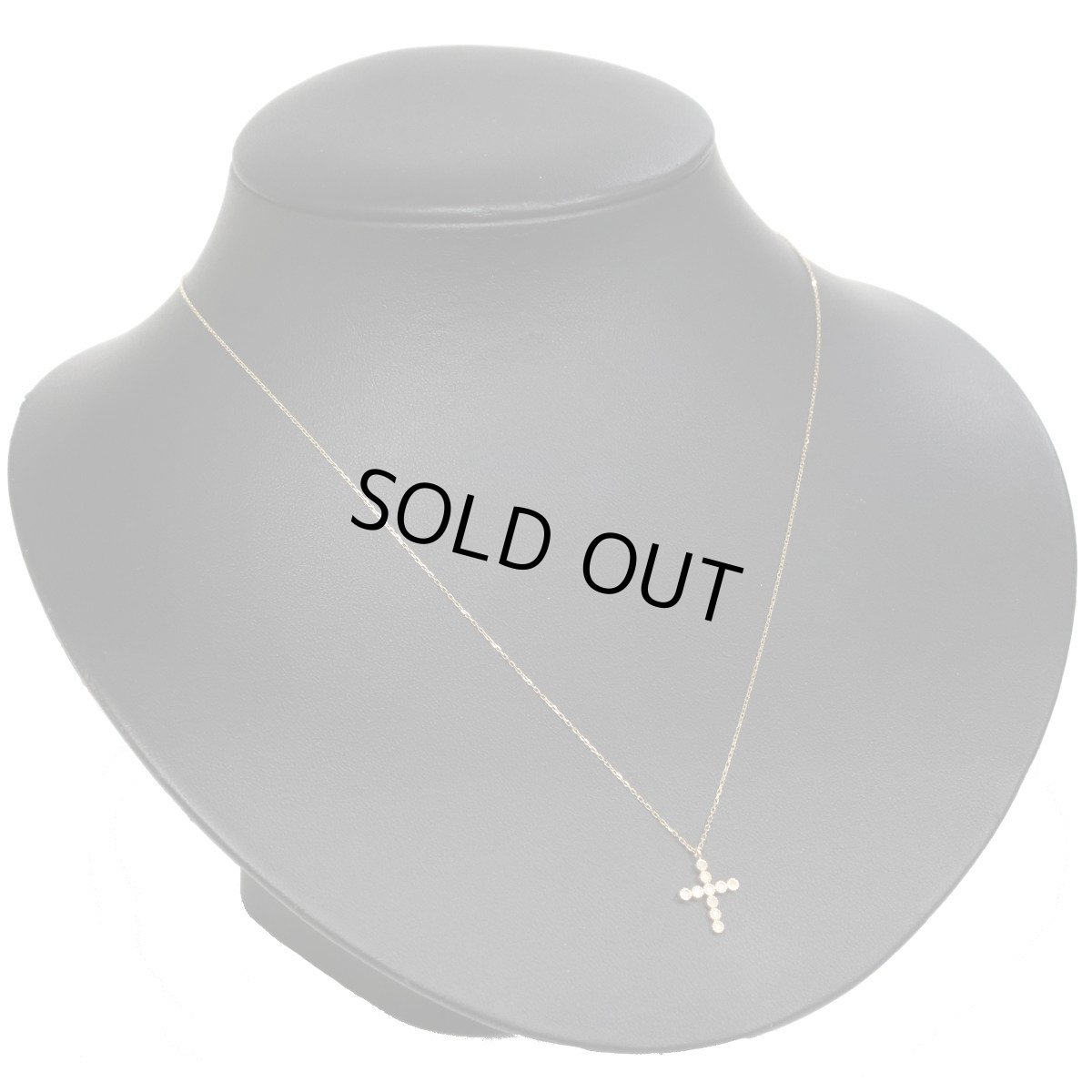 画像6: アガット K18ダイヤモンドネックレス クロスモチーフ 1.5g 45cm (6)