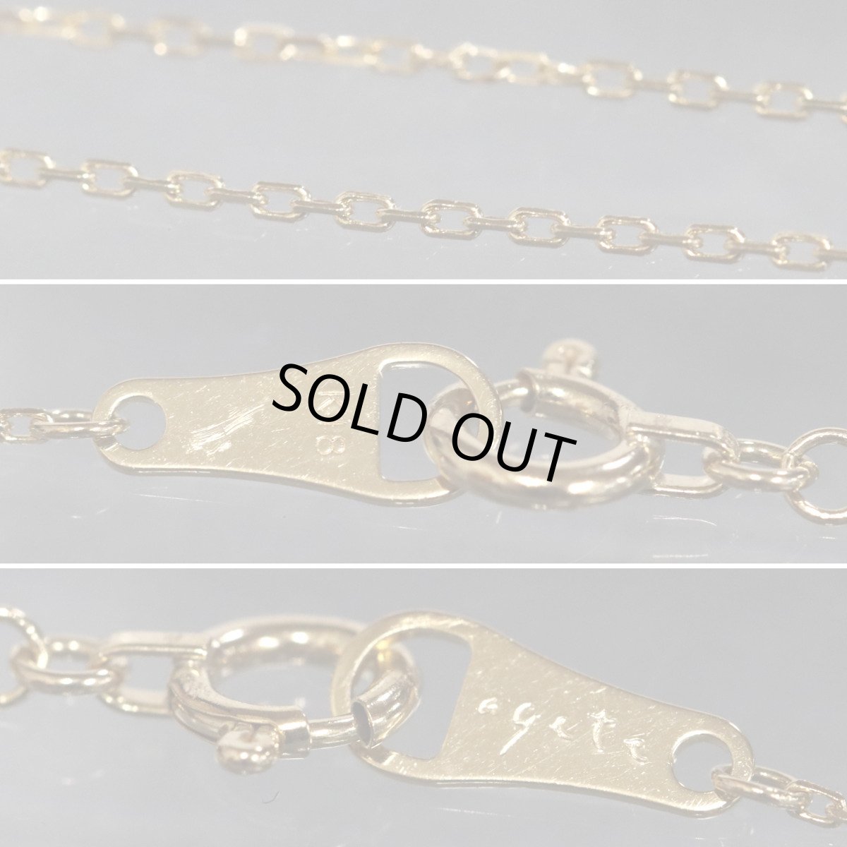 画像8: アガット K18ダイヤモンドネックレス クロスモチーフ 1.5g 45cm (8)