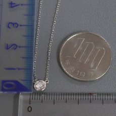 画像10: Pt850/900ダイヤモンドネックレス D0.18 1.8g 39cm (10)