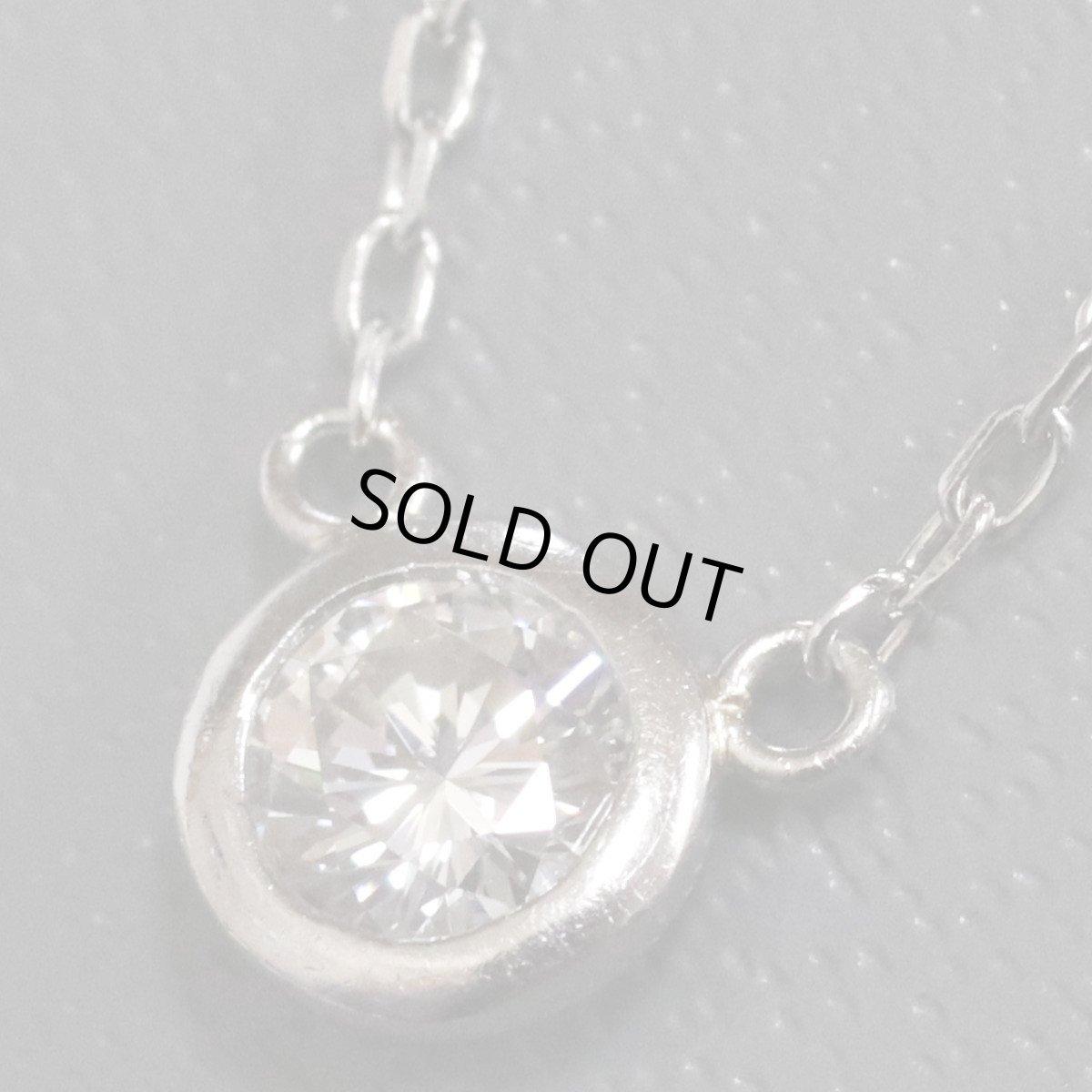 画像2: Pt850/900ダイヤモンドネックレス D0.18 1.8g 39cm (2)