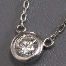 画像2: Pt850/900ダイヤモンドネックレス D0.18 1.8g 39cm (2)