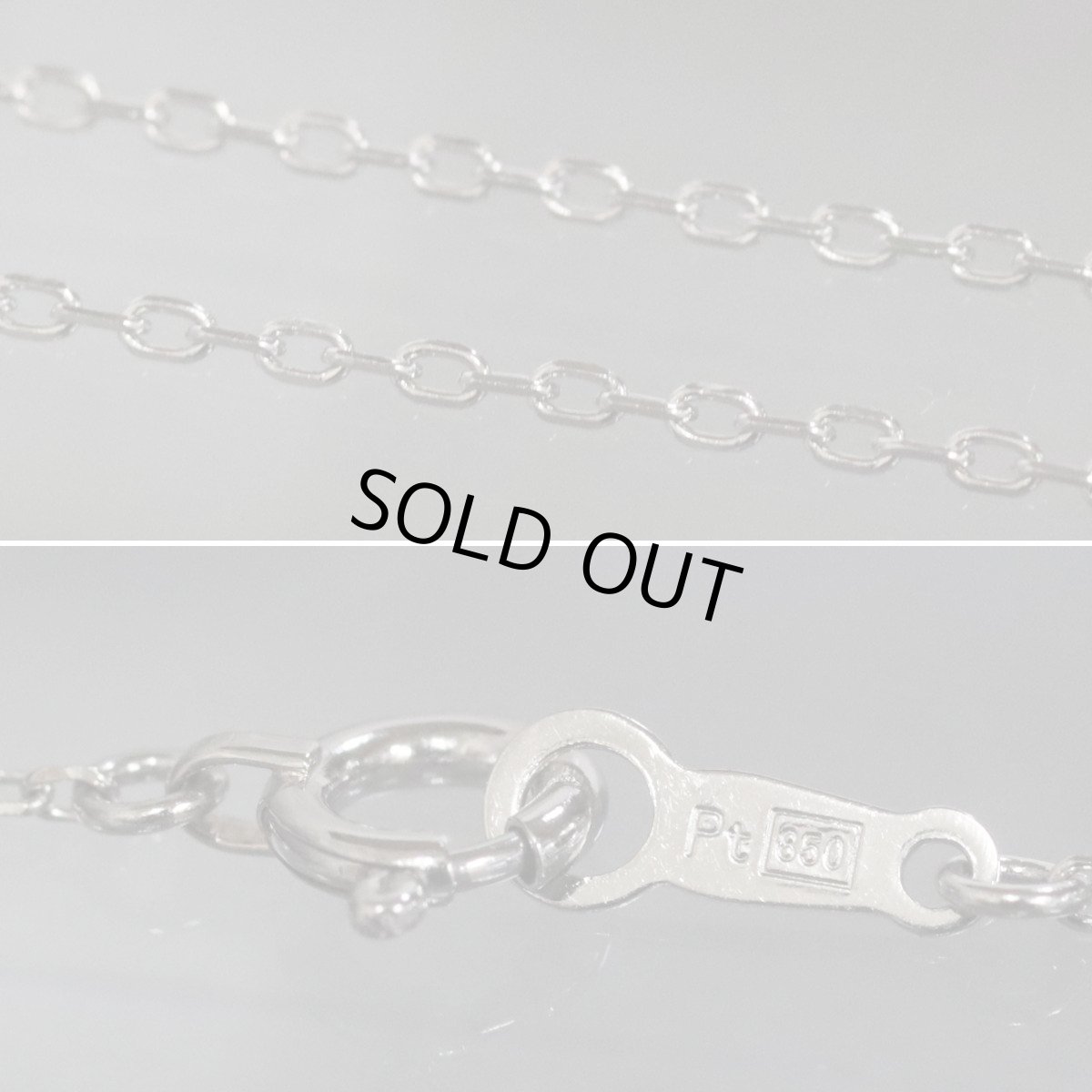 画像8: Pt850/900ダイヤモンドネックレス D0.18 1.8g 39cm (8)