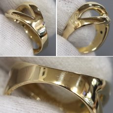 画像6: K18エメラルドルビーサファイアダイヤモンドリング 7.6g #12 (6)