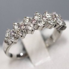 画像1: Pt900ダイヤモンド/ピンクダイヤモンドリング D0.645 ピンクD0.101 3.3g #10 ソーティング (1)