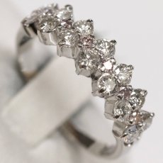 画像4: Pt900ダイヤモンド/ピンクダイヤモンドリング D0.645 ピンクD0.101 3.3g #10 ソーティング (4)