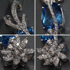 画像4: K18WGブルートパーズダイヤモンドペンダントトップ BT8.04 D0.64 D0.51 8.8g (4)