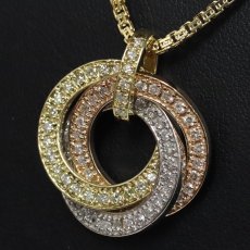 画像7: K18YG/PG/Pt900ダイヤモンドペンダント D1.50 18.9g 44cm (7)