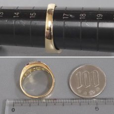 画像8: K18/Pt900ルビーダイヤモンドリング 0.08 7.6g #16 (8)