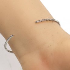 画像10: K18WGピンクサファイアダイヤモンドバングル PS0.218 D0.11 3.9g 14-16.5cm (10)