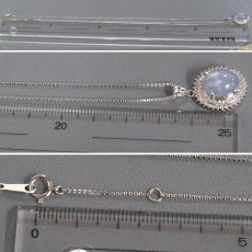 画像9: Pt850/900スターサファイアダイヤモンドペンダント S6.96 D0.48 10.6g 47cm (9)