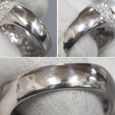 画像6: Pt900パールダイヤモンドリング D1.21 パール13.6mm 16.3g #18 (6)