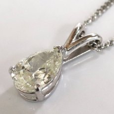 画像3: Pt850ダイヤモンドペンダント D1.15 4.2g 40cm ソーティング (3)