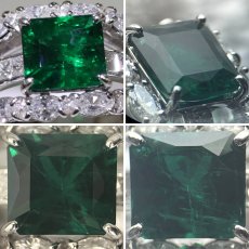 画像4: Pt900エメラルドダイヤモンドリング E2.06 D1.78 11.0g #14 GIA鑑定書 (4)