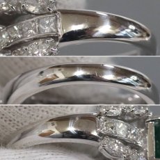 画像6: Pt900エメラルドダイヤモンドリング E2.06 D1.78 11.0g #14 GIA鑑定書 (6)