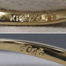 画像7: K18サファイアダイヤモンドリング フラワーモチーフ S0.45 D0.19 1.9g #11 (7)