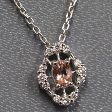 画像1: スタージュエリー Pt950トパーズダイヤモンドネックレス D0.08 3.0g 40cm (1)