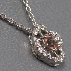 画像2: スタージュエリー Pt950トパーズダイヤモンドネックレス D0.08 3.0g 40cm (2)