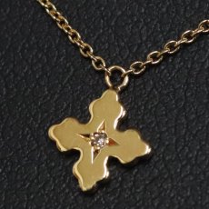 画像6: スタージュエリー K18ダイヤモンドネックレス クロスモチーフ D0.006 1.5g 39cm (6)